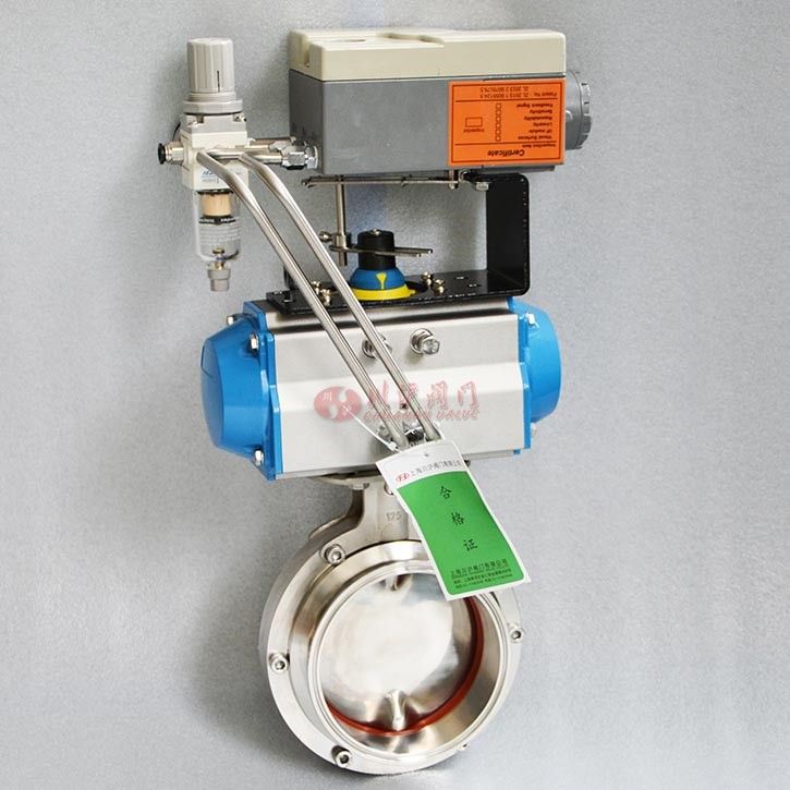 氣動(dòng)衛(wèi)生級蝶閥實(shí)物圖
